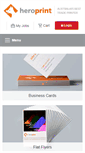 Mobile Screenshot of heroprint.com.au